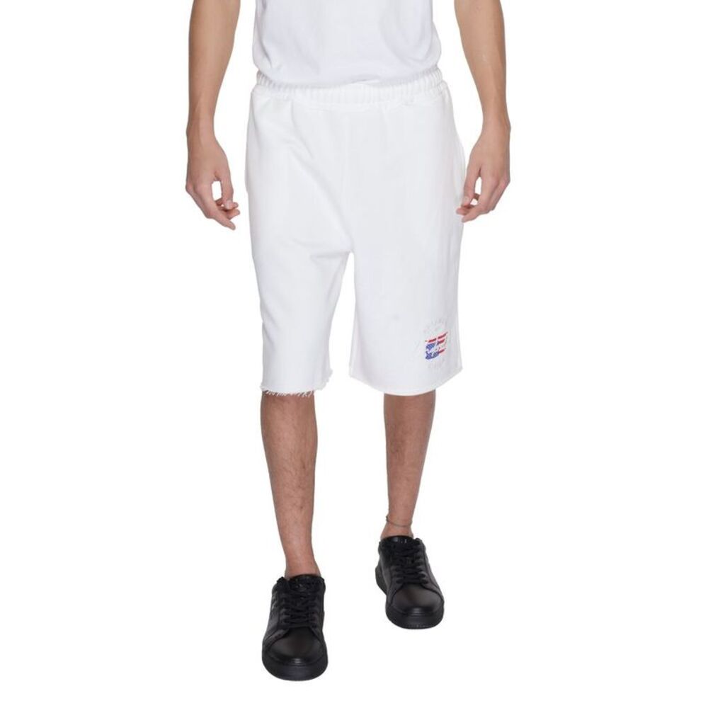 Underclub White Cotton Bermuda Men's Shorts